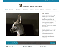 Tablet Screenshot of chihuahuarescueofsandiego.com